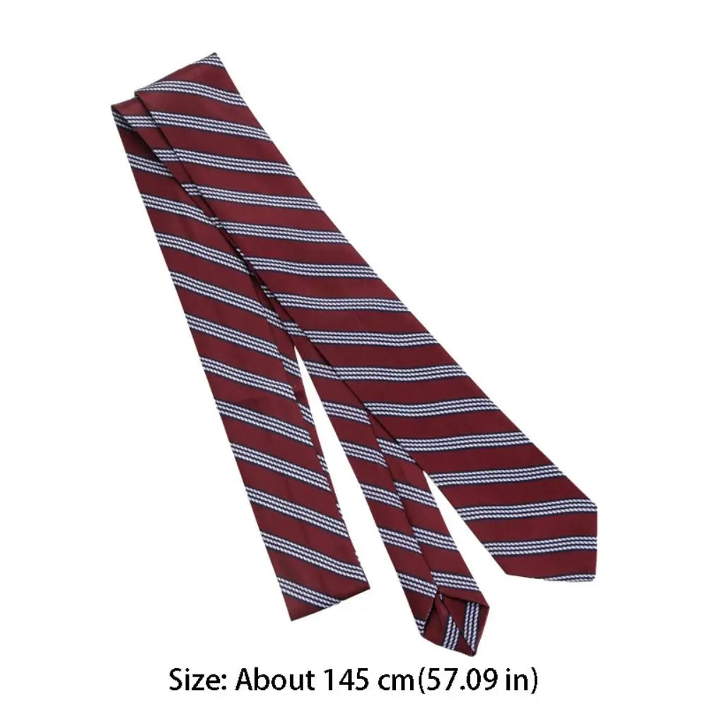 Clothing Decoration Korean Striped Tie Stripe Printed Shirt Tie Decoration Y2K Retro JK Uniform Necktie Daily
