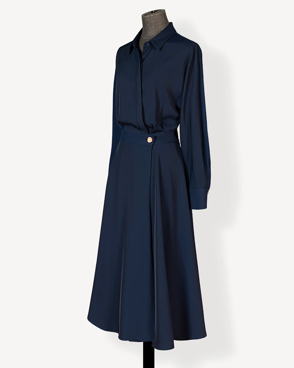 Women Shirt Dress Fashion High-End Elegant Temperament New Style commute Ladies Professional Long Skirt Suit Suitable for party